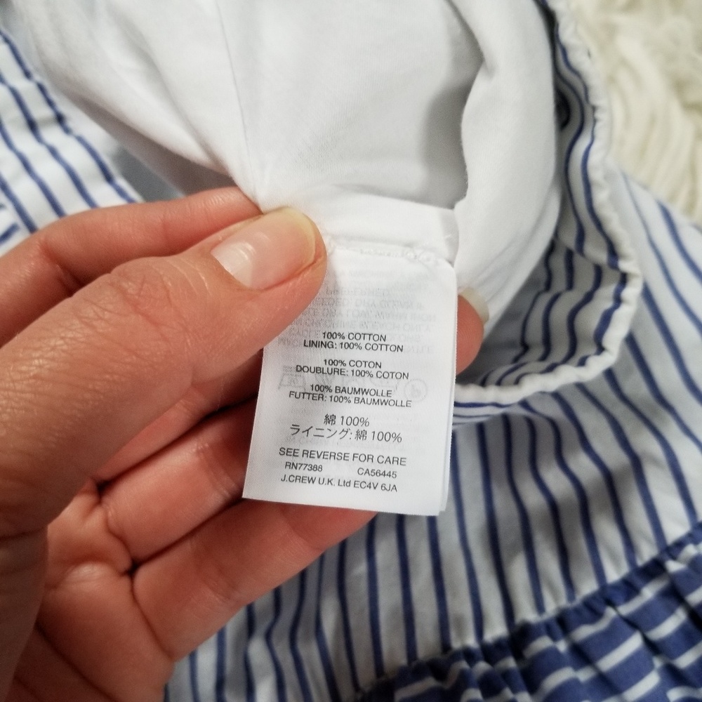 J Crew Striped Ruffle Skirt - Picture 8 of 8